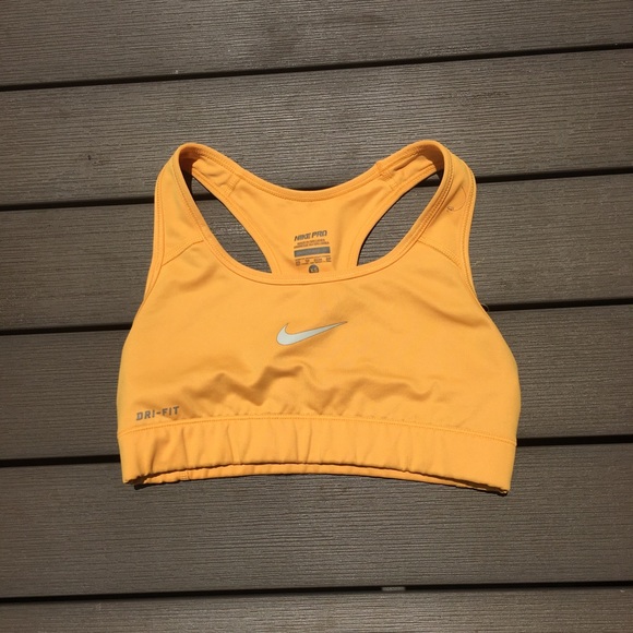 nike orange bra